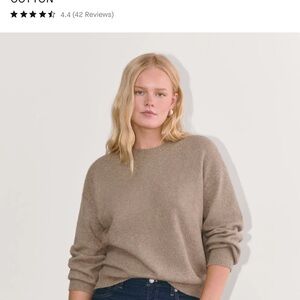 Everlane Cocoon Crew Sweater in Plush Cotton